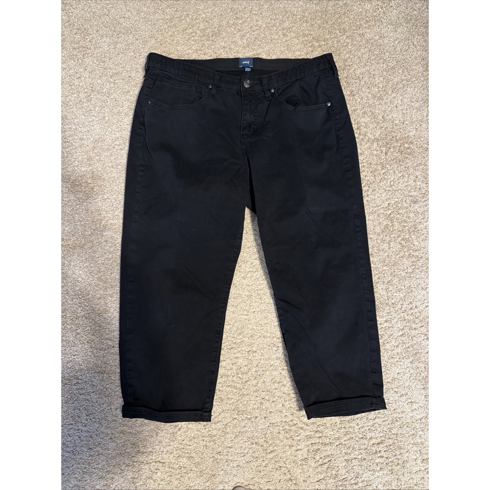Women's JAG Black Cecilia Capri  20W 5 Pocket Cuffed Trousers Pants